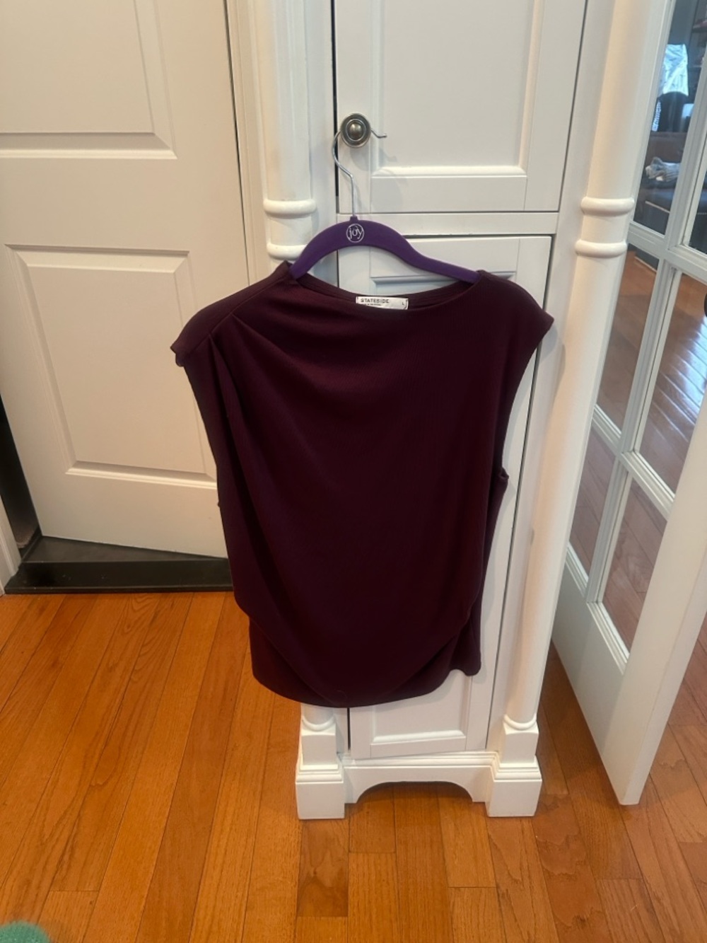 Stateside Sleeveless Ribbed Tank - Deep Plum